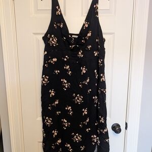 Abercrombie And Fitch XL Floral Black Dress